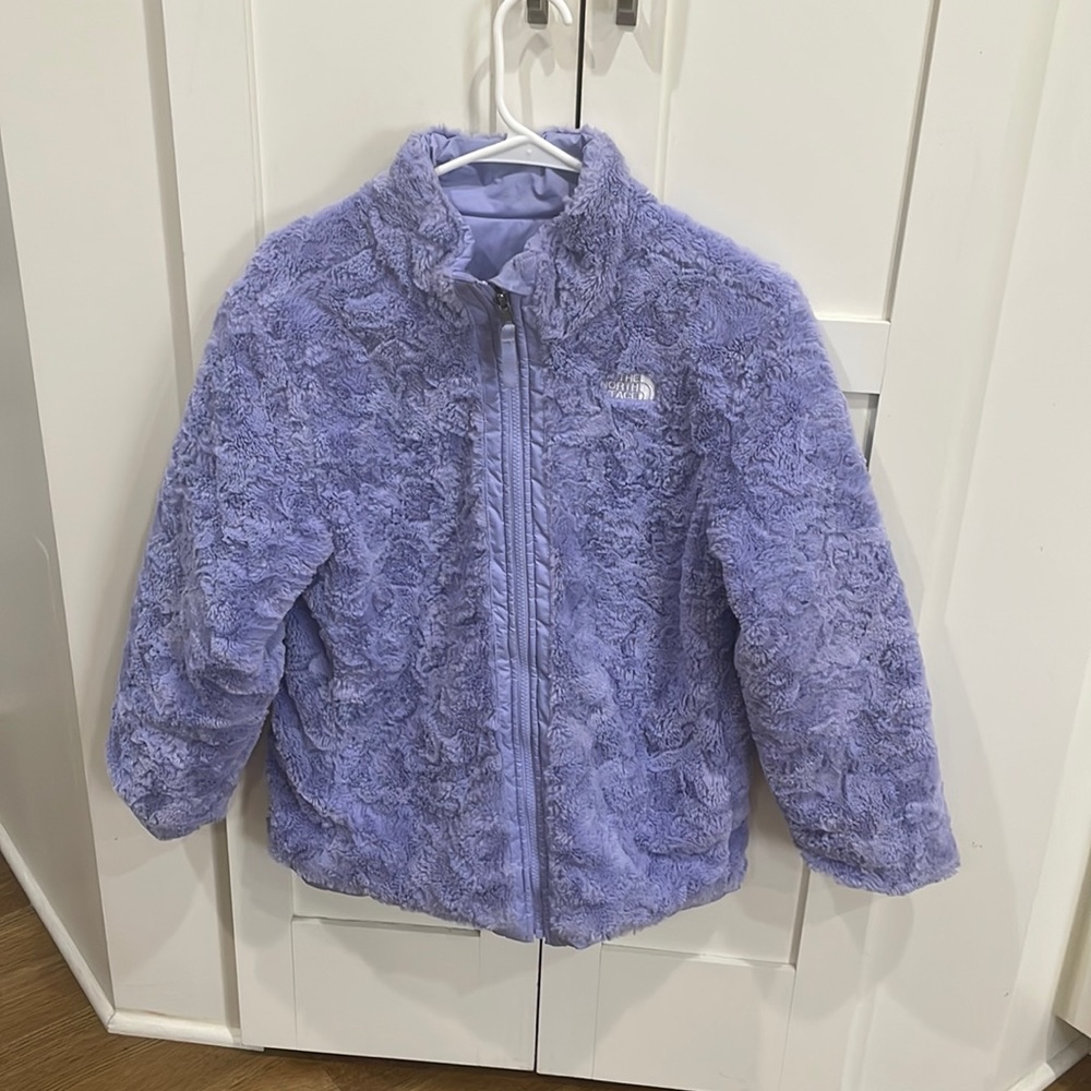 The North Face Girls Reversible Lavender Jacket.